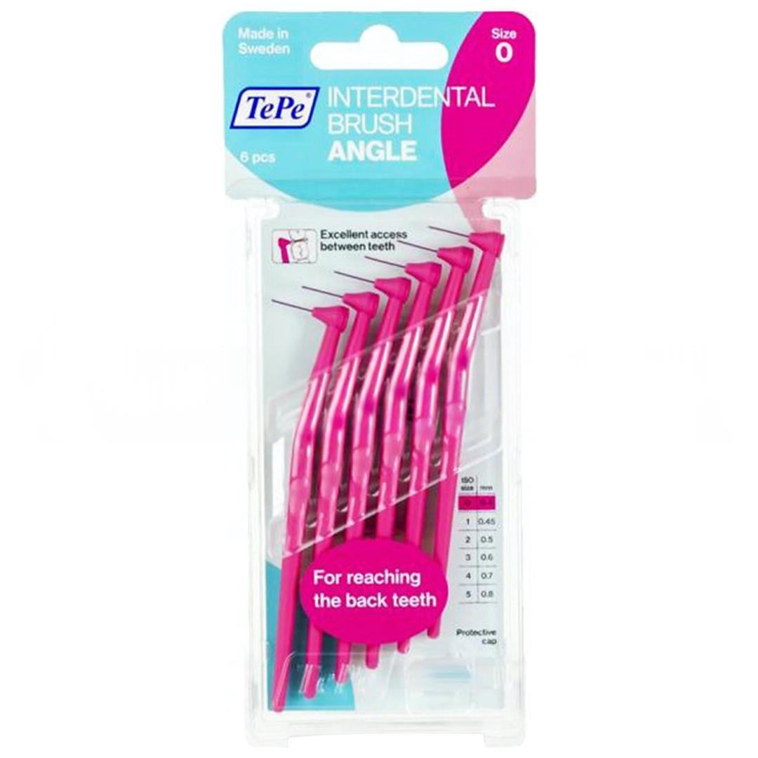 Tepe Angle Arayüz Fırçası Pembe 0,4 mm 6'lı Paket