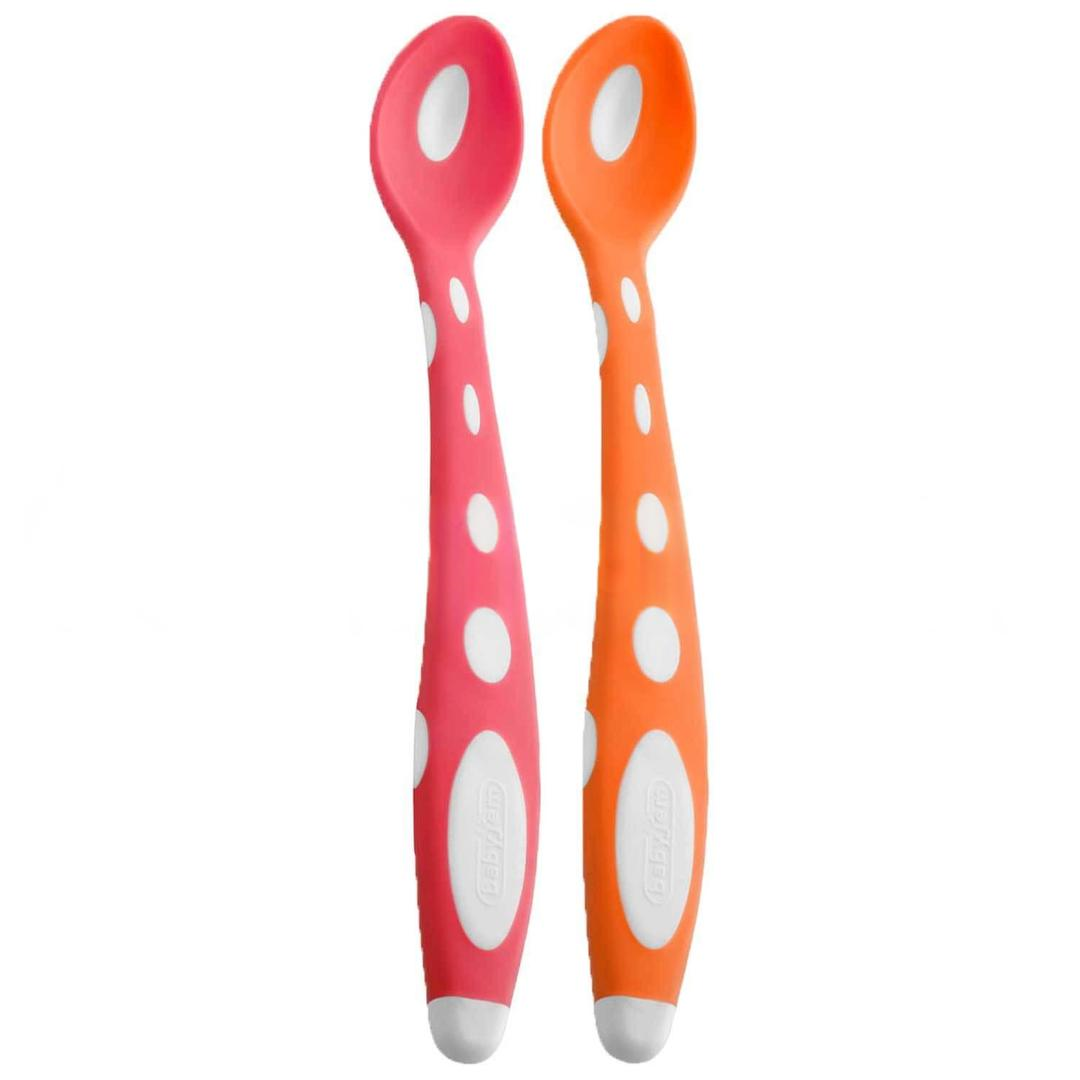Babyjem Silikon Mama Kaşığı Turuncu/Kırmızı