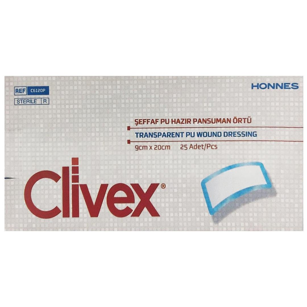 Clivex Steril Poliüretan Hazır Pansuman Örtü Pad 9x20 cm