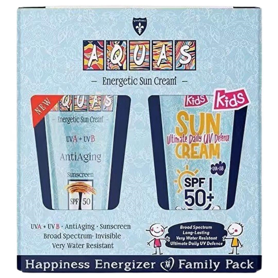 Aquas Güneş Kremi SPF50+ 100 ml + 100 ml - 2'li Aile Paketi