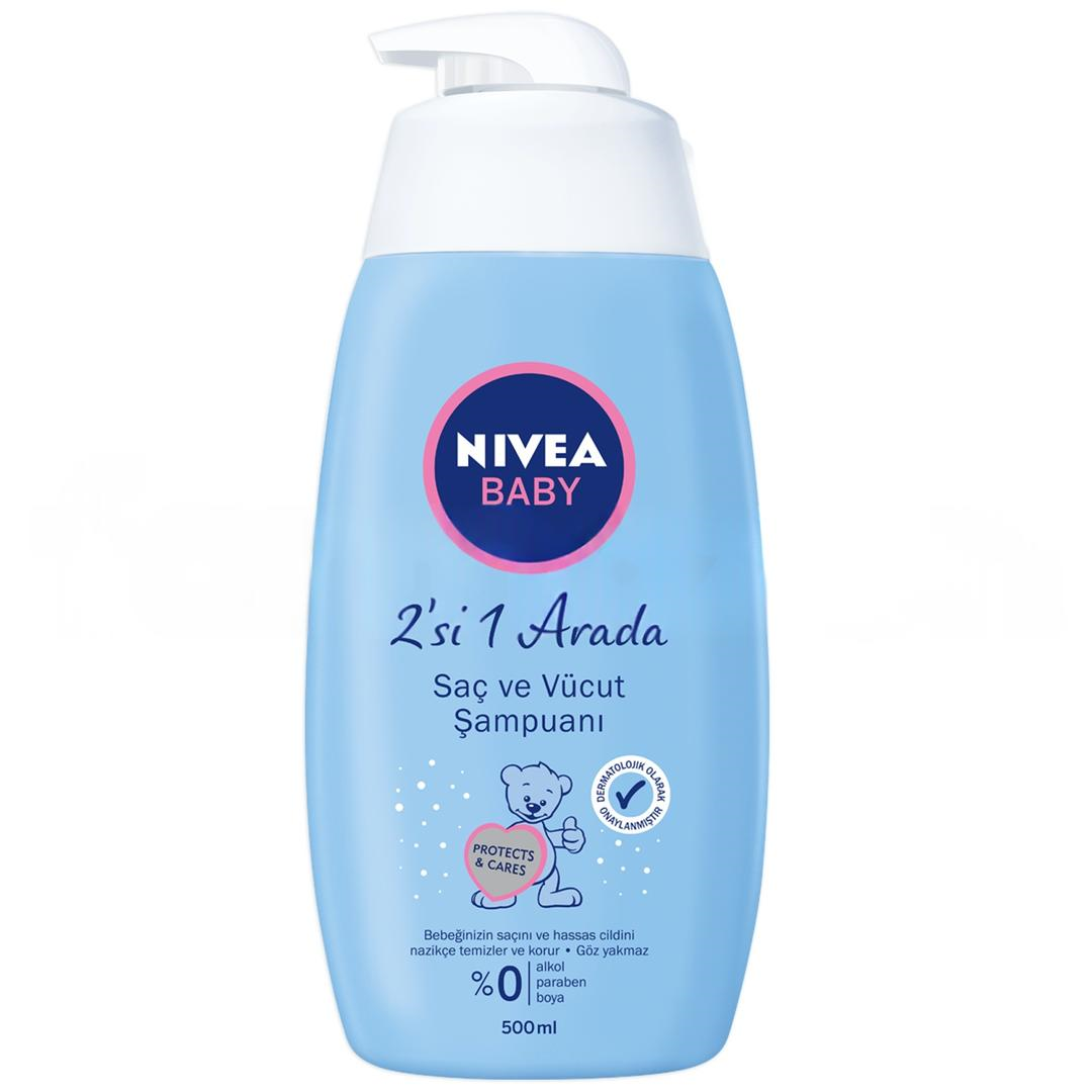 Nivea Baby Şampuan 2'si 1 Arada Saç ve Vücut İçin 500 ml