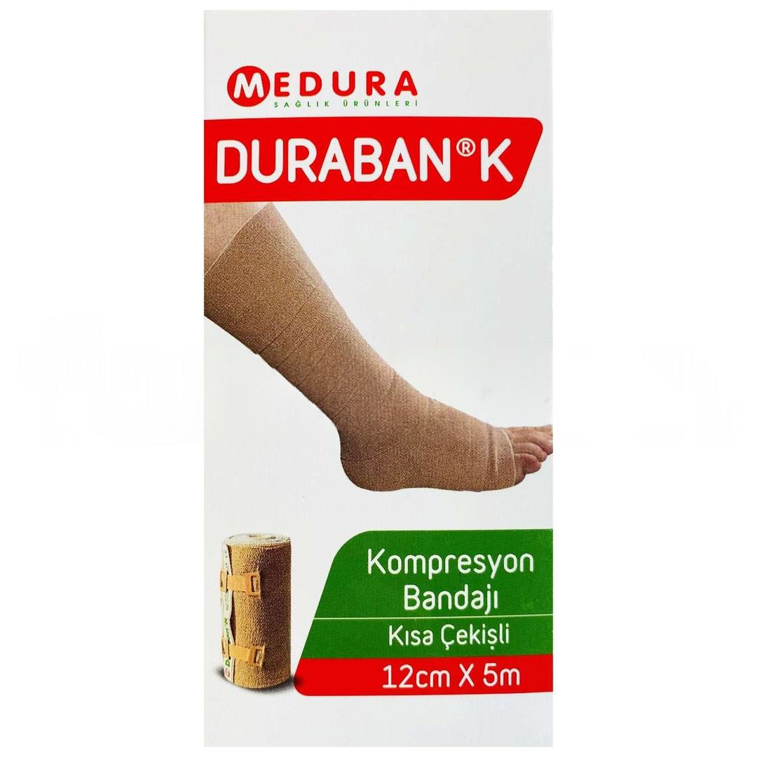 Duraban K Kısa Gerimli Lenf Ödem Bandajı 12 cm x 5 m