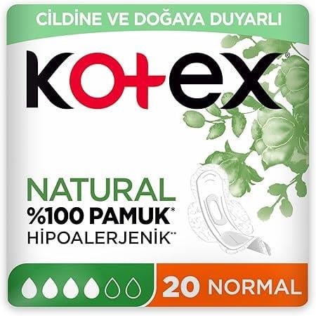 KOTEX NATURAL ULTRA QUADRO NORMAL 20 li