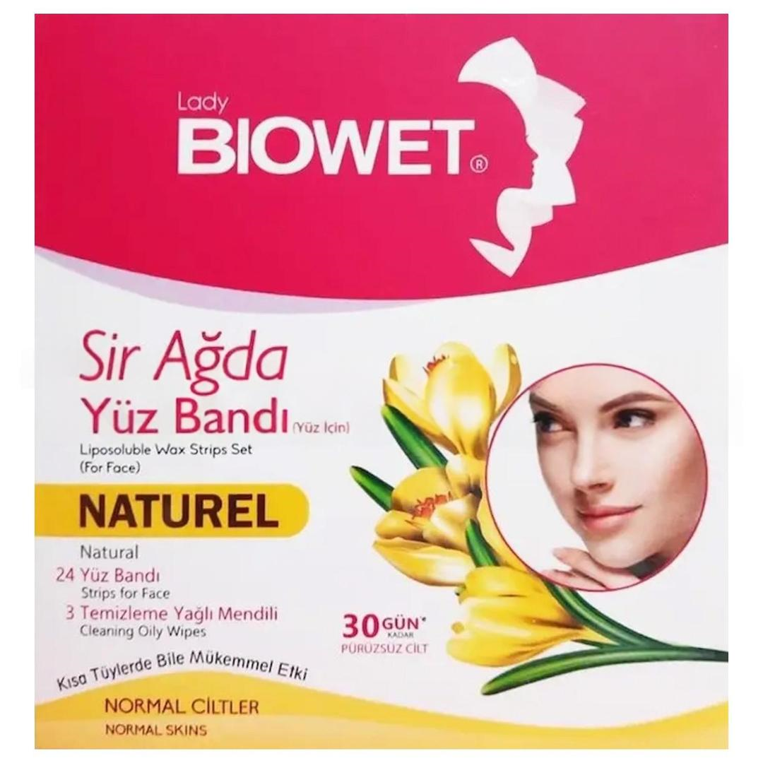 Biowet Yüz Sir Ağda Bandı Naturel 27'li