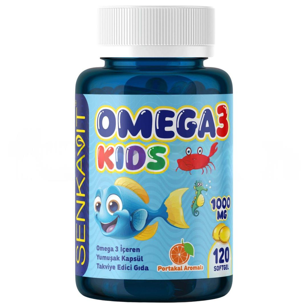 Senkavit Omega 3 For Kids Portakal Aromalı 120'li Softjel