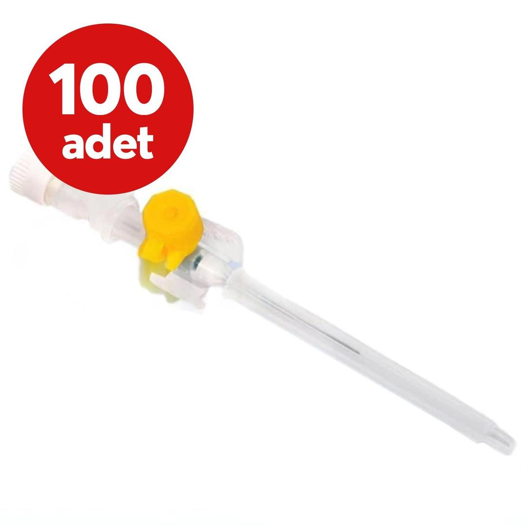 Ayset İntraket 24G Sarı 100'lü