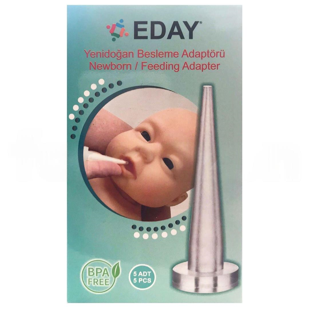 Eday Yenidoğan Beslenme Adaptörü Silikon 5'li