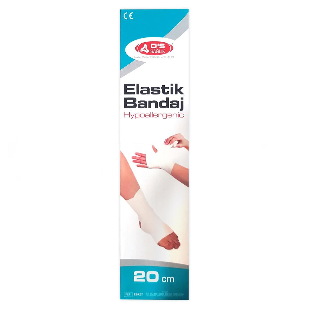 Damla Sağlık Elastik Bandaj Lastik Kopçalı 20 Cm