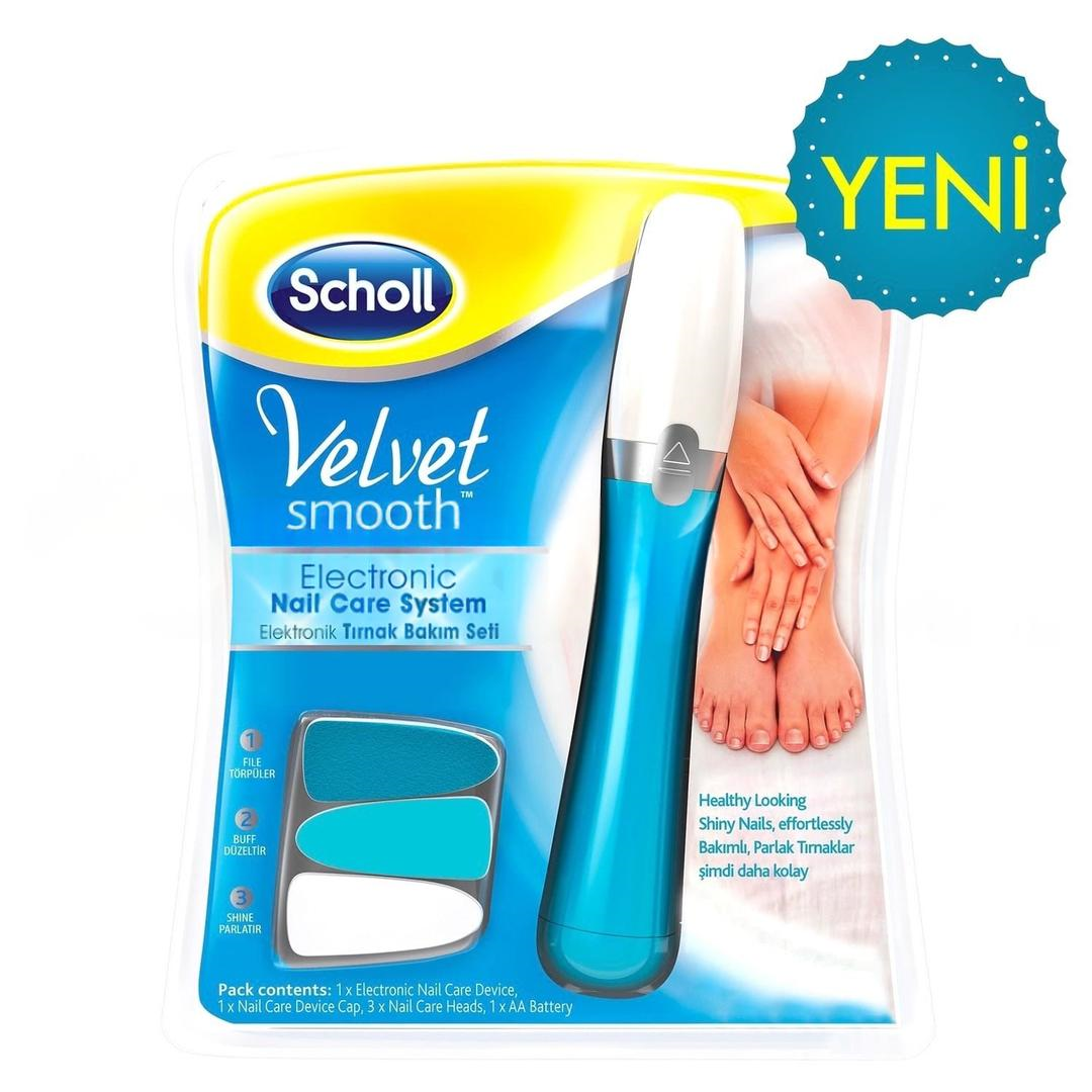Scholl Velvet Smooth Elektronik Tırnak Törpüsü Bakım Seti
