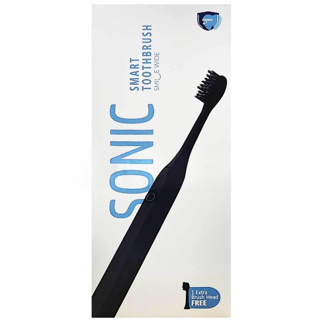 Sonic Smart Toothbrush Pilli Diş Fırçası - Siyah