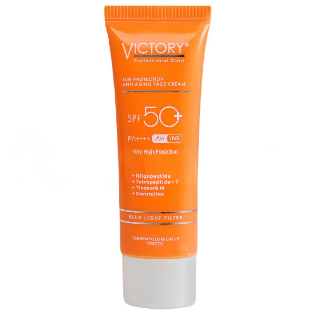 Victory Yüz Kremi Yaşlanma Karşıtı Mavi Işık Filtreli Tüp SPF50+ 50 ml