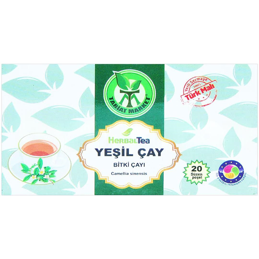 Tabiat Market Yeşil Çay Bitki Çayı 20 Süzen Poşet
