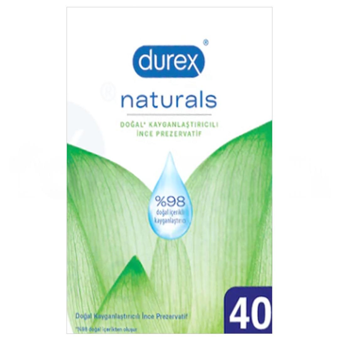 Durex Naturals Prezervatif 40'lı