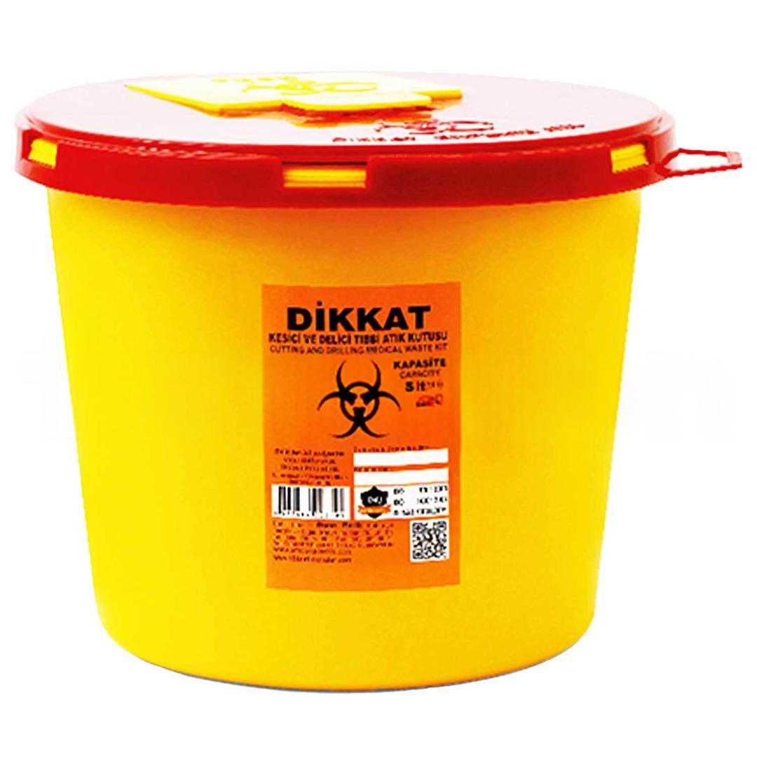 Afacan Plastik Tıbbi Atık Kutusu 5 lt
