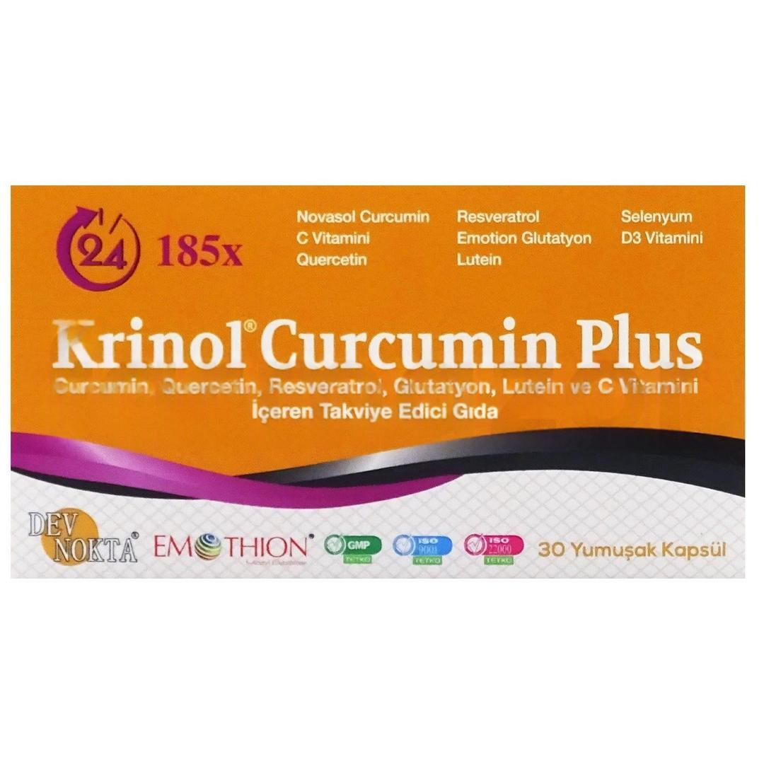 Krinol Curcumin Plus 30 Yumuşak Kapsül