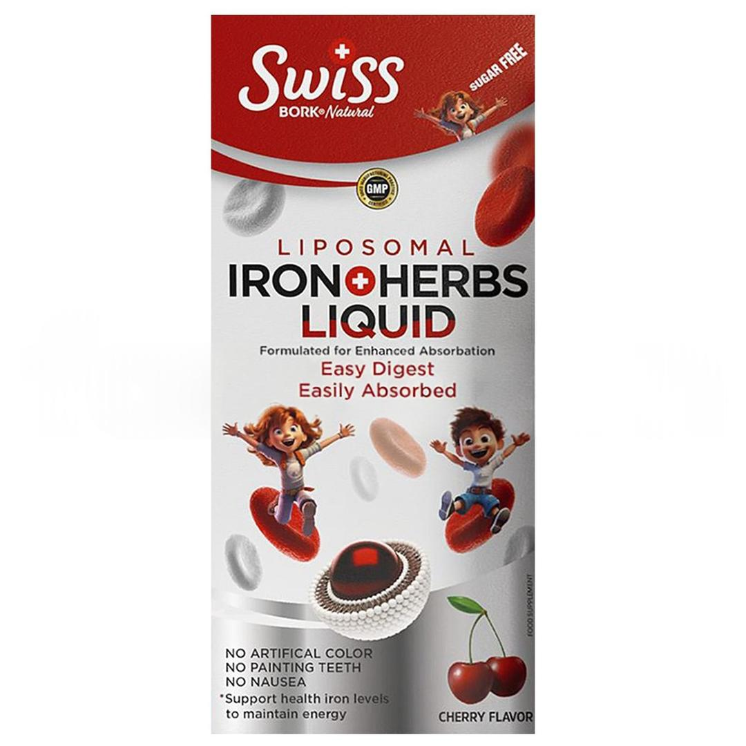 Swiss Bork Iron Herbs Liquid Kids Şurup 150 ml