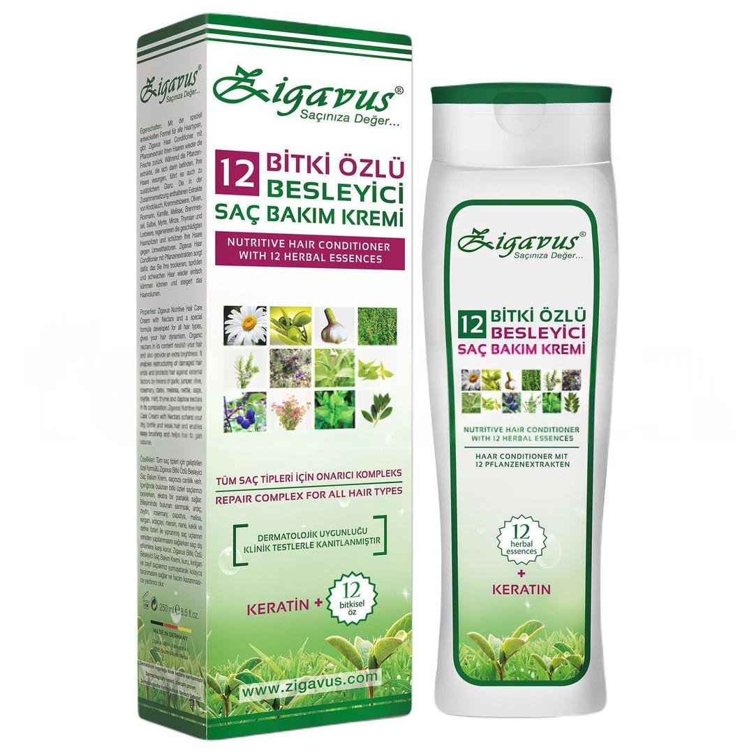 Zigavus 12 Bitki Özlü Saç Kremi 250 ml