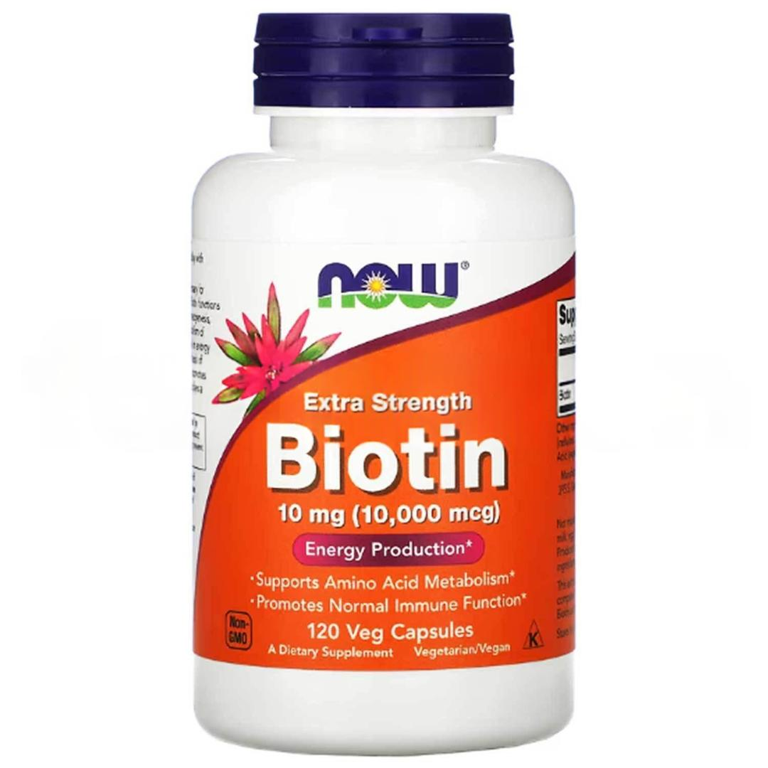 Now Foods Extra Strength Biotin 10 mg 120 Veggie Capsules - İthal