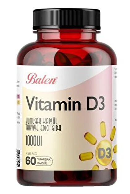 Balen Vitamin D3 450 mg 60 Kapsül