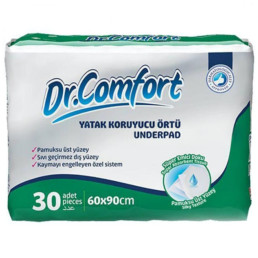 Dr. Comfort Süper Emici Yatak Koruyucu Örtü 60cm x 90cm 30 Adet