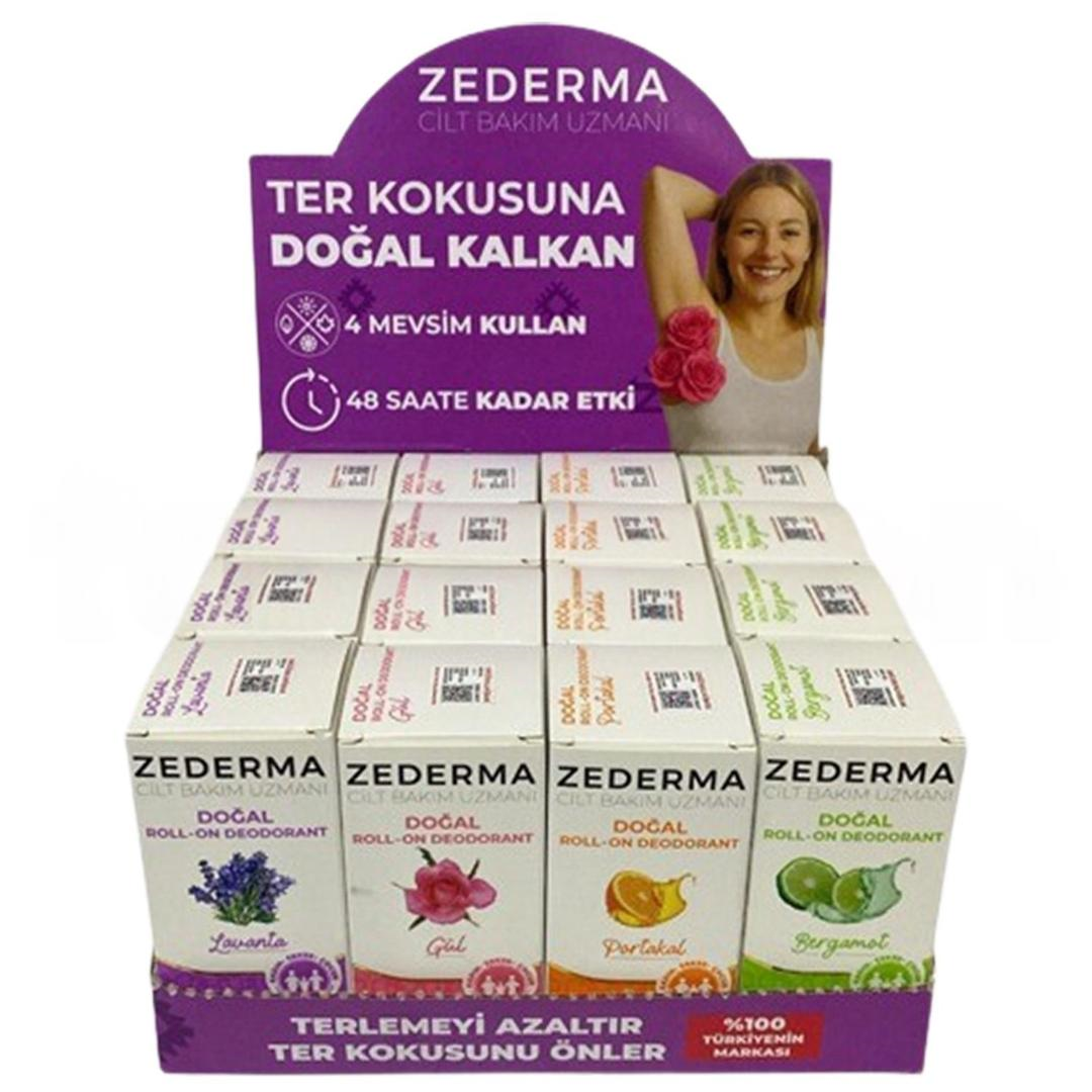 Zederma Doğal Roll-On Deodorant 50 ml - 16'lı Karma Stant