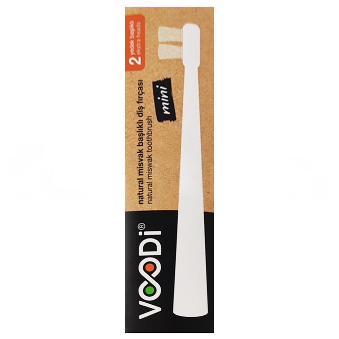 Voodi Naturel Misvak Diş Fırçası Mini 2 Yedek Başlık