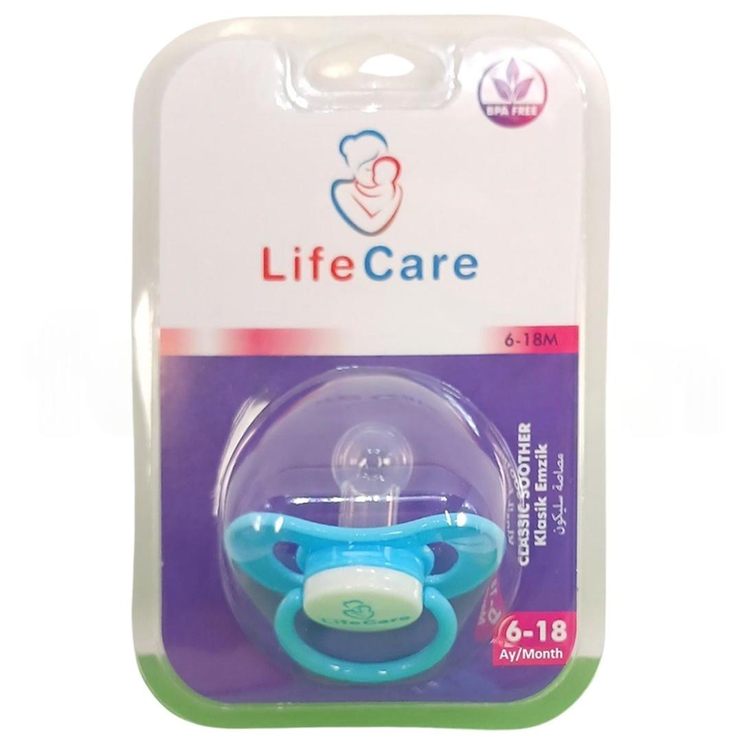 Life Care Baby Yuvarlak Uçlu Klasik Emzik 2 Numara 6-18 Ay Mavi