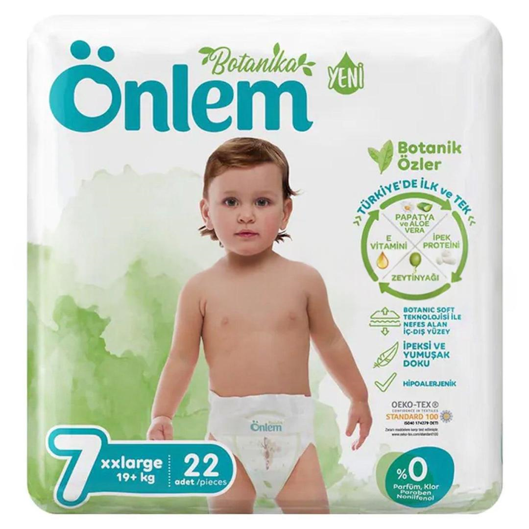 Önlem Botanika Extra Large Bebek Bezi 7 Numara 22'li