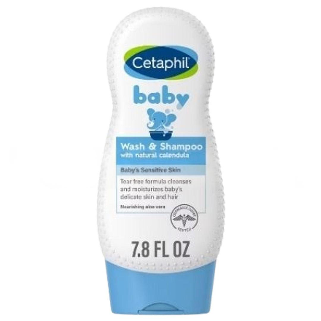 Cetaphil Baby Wash and Shampoo With Natural Calendula Bebek Şampuan 7.8 oz 230 ml