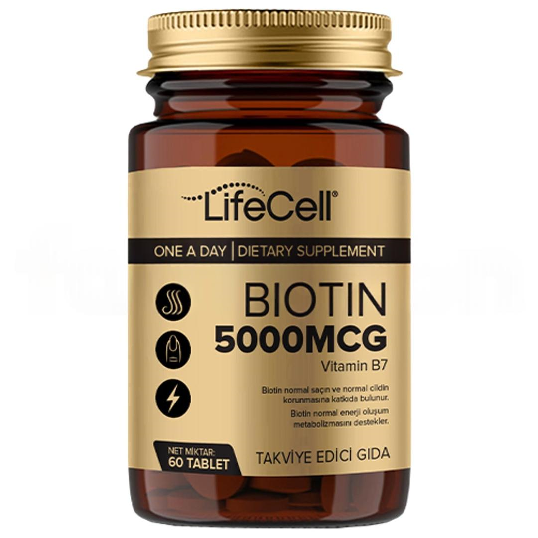 Lifecell Biotin 2500 mcg 60 Tablet