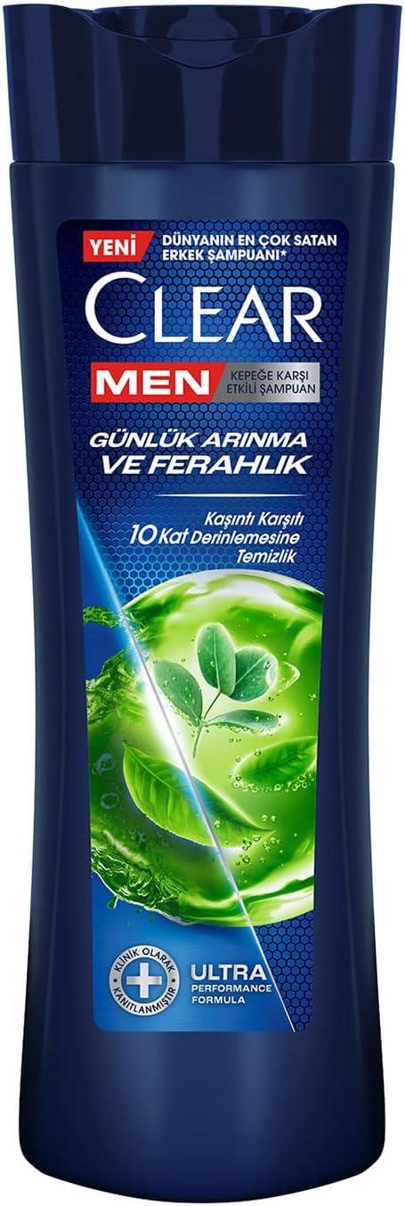 Clear Men Günlük Arınma ve Ferahlık Sedir Ağacı ve Okaliptus Özleri Kepeğe Karşı Etkili Şampuan 350 ml