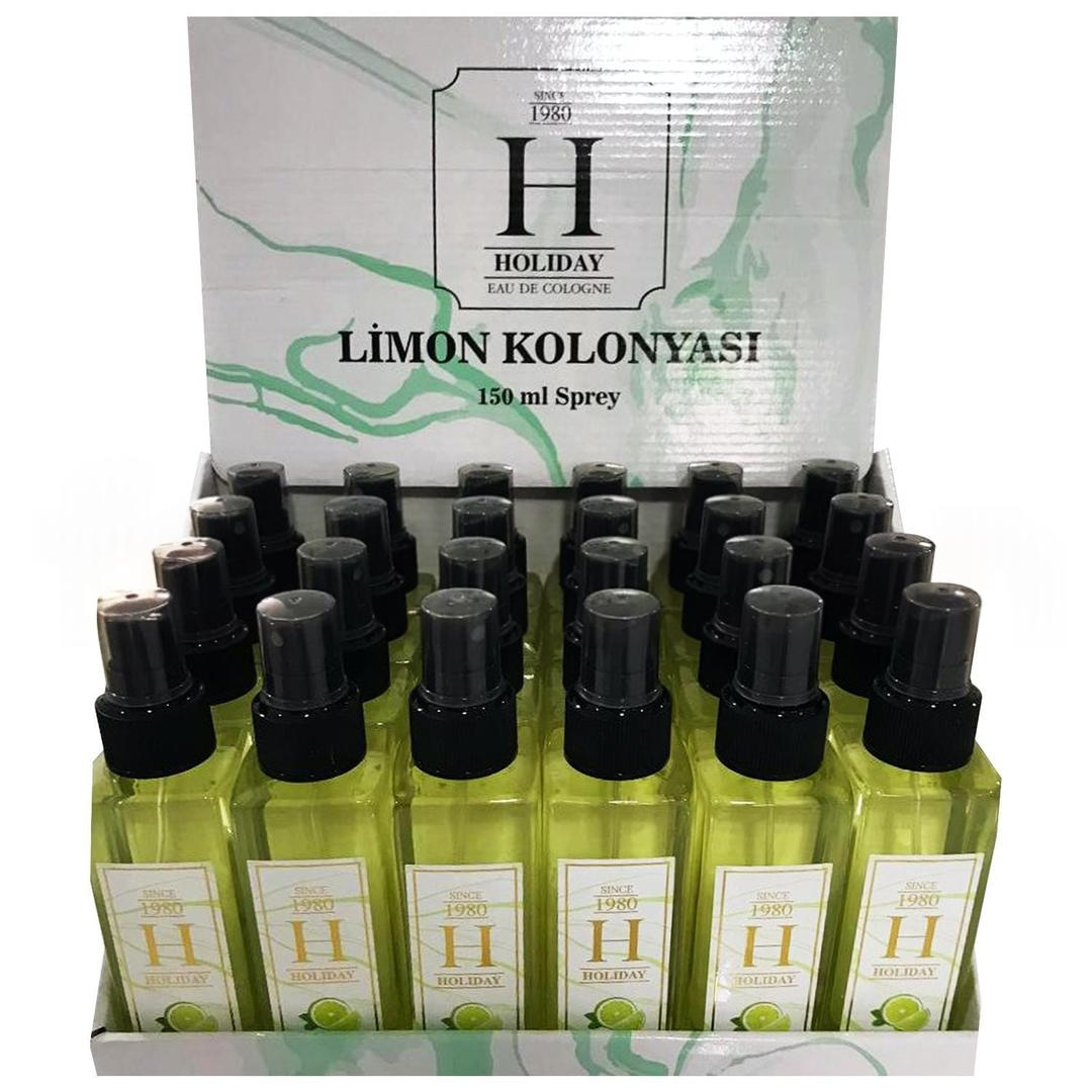 Holiday Spreyli Limon Kolonyası 150 ml 24'lü Stant