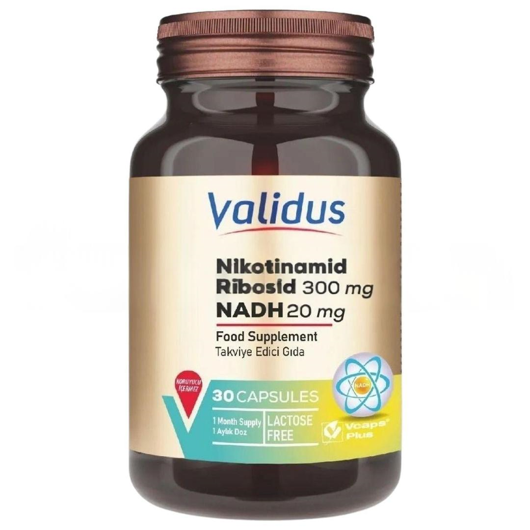 Validus Nikotinamid Ribosid 300 mg Nadh 20 mg 30 Kapsül