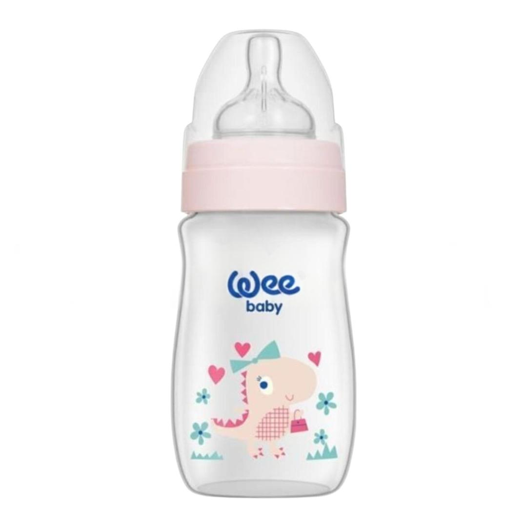 Wee Baby 136 Klasik Plus Geniş Agızlı PP Biberon 250 ml - Pembe