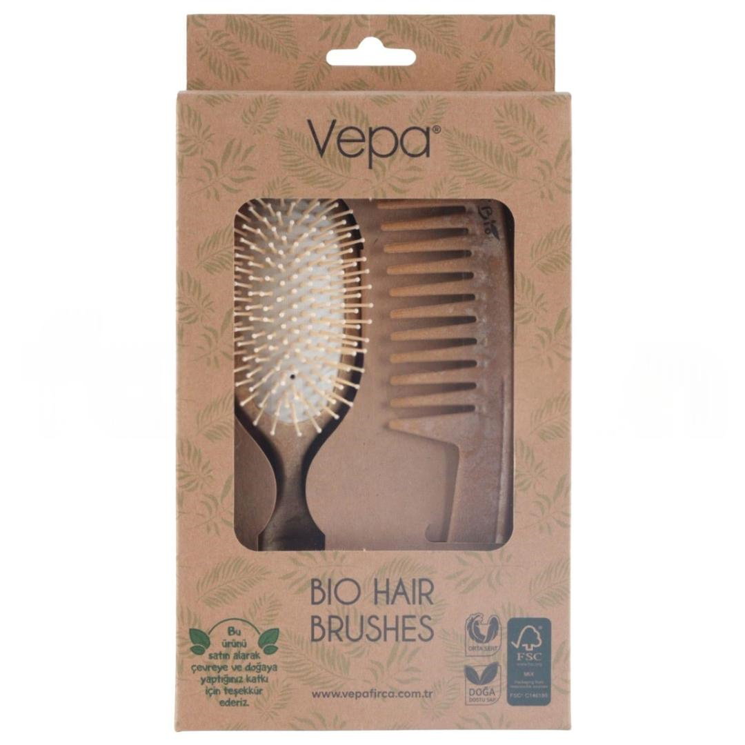 Vepa Bio Ahşap Saç Fırçası 2'li