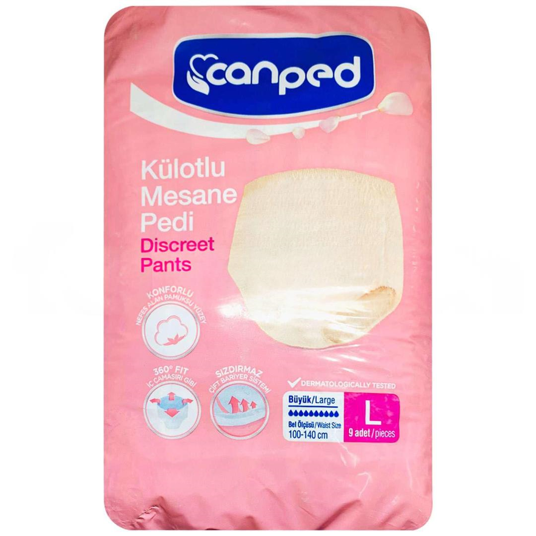 Canped Külotlu Mesane Pedi Large 9'lu