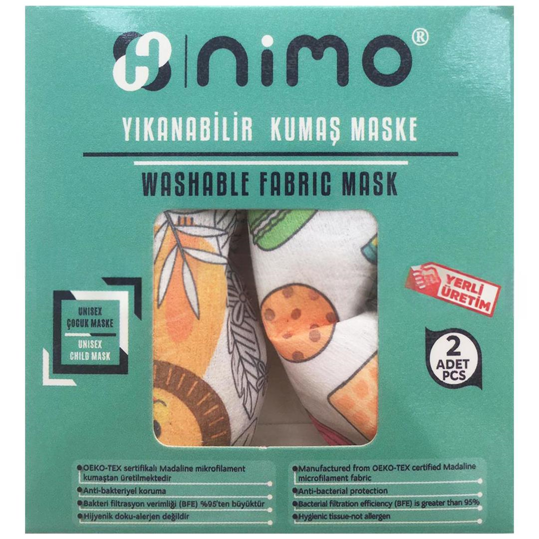 Nimo Yıkanabilir Kumaş Çocuk Maskesi 2'li
