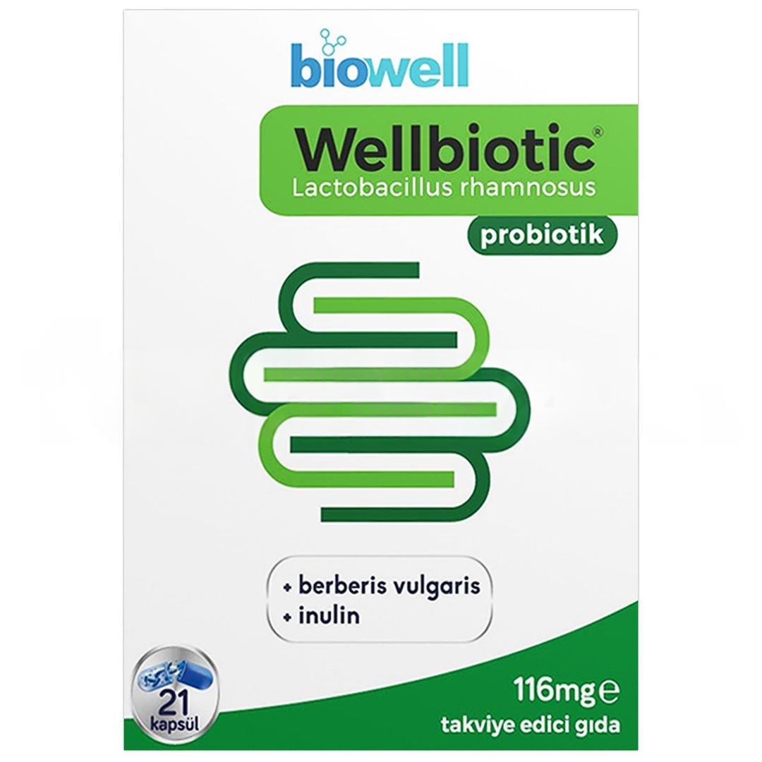 Biowell Wellbiotic Probiotik 116 mg 21 Kapsül