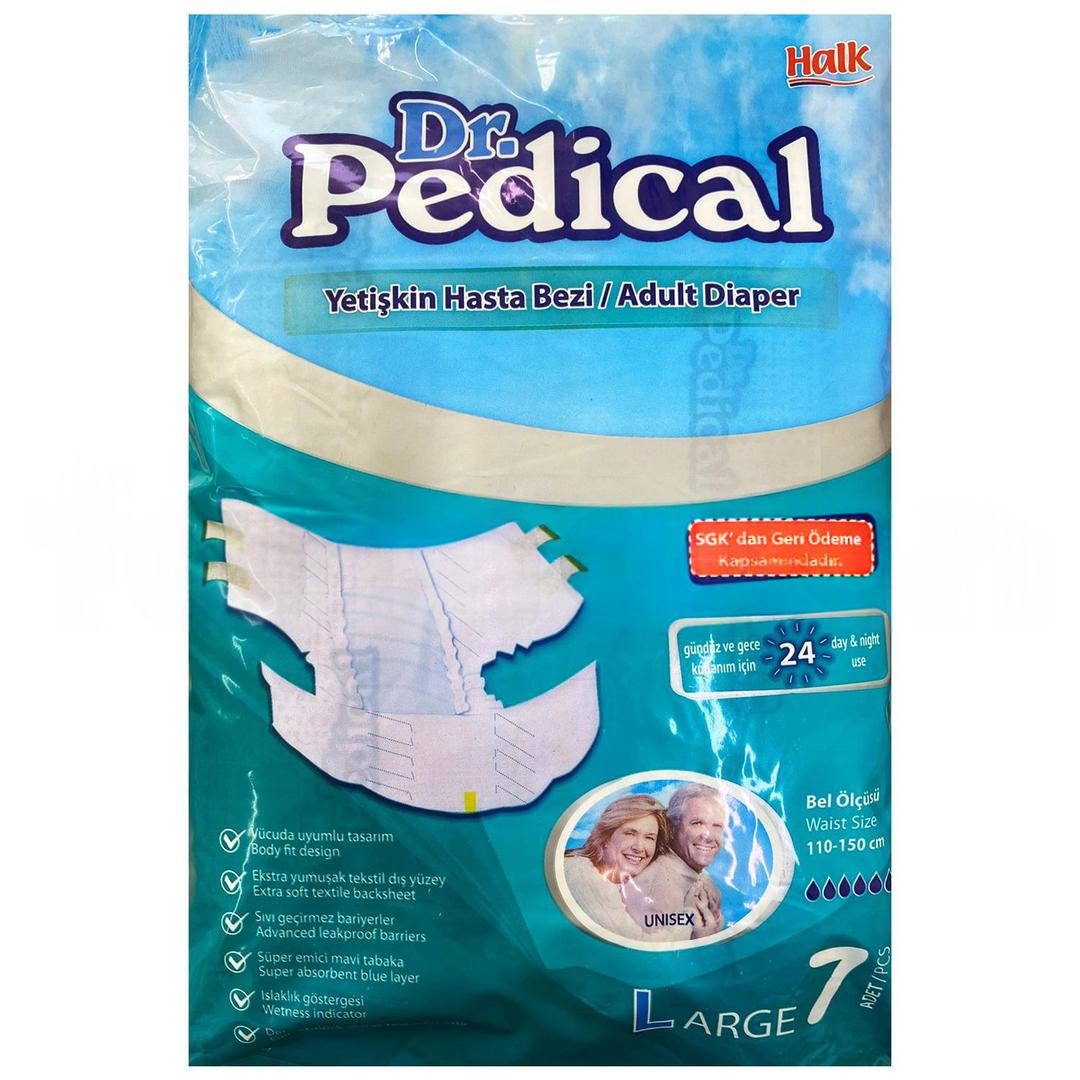 Dr. Pedical Yetişkin Hasta Bezi Large 7'li