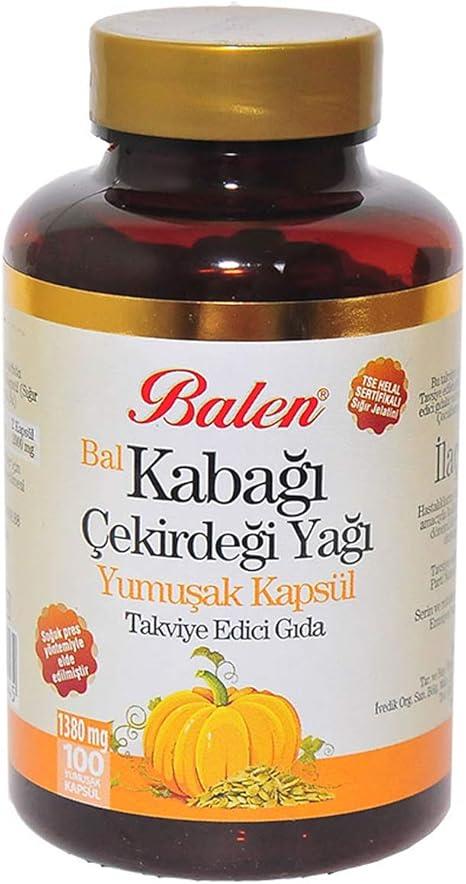 Balen Bal Kabağı Çekirdeği 100 Kapsül