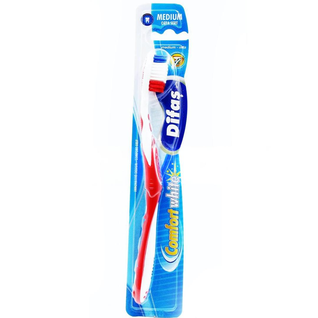 Difaş Diş Fırçası Comfort White Medium