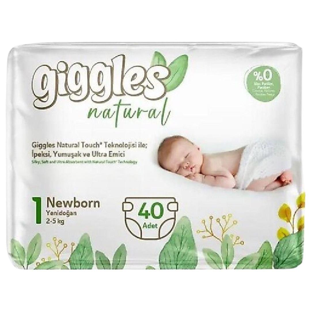 Giggles Natural Yenidoğan Bebek Bezi 2-5 kg 40'lı