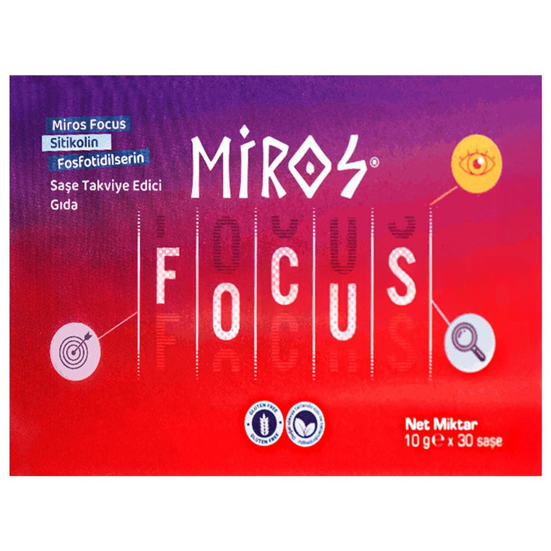 Miros Focus Günlük Zihinsel Performansınızı Destekleyen Akıllı Takviye 30 Saşe