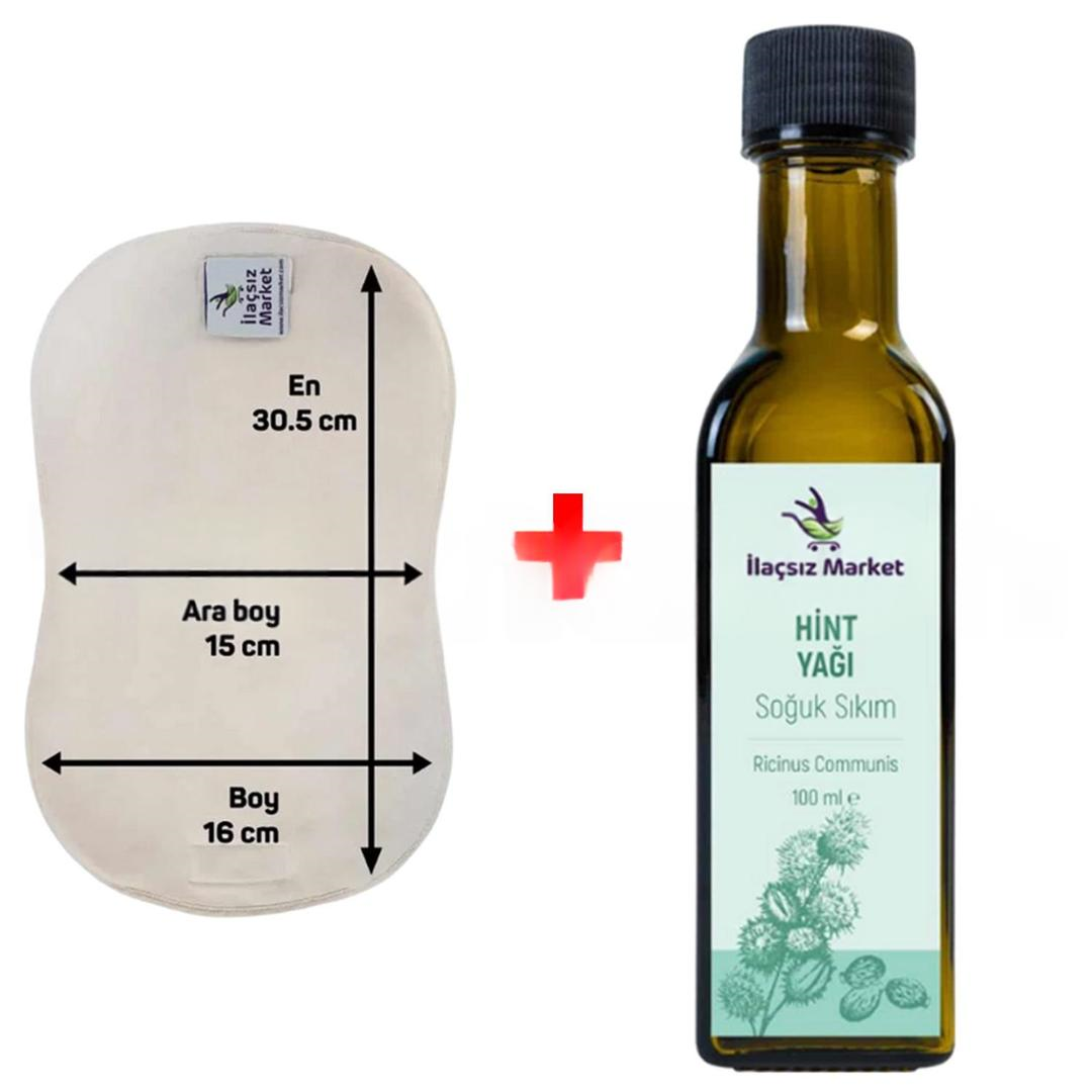 İlaçsız Market Pelvik Sargı Bezi + Hint Yağı Hexansız 100 ml