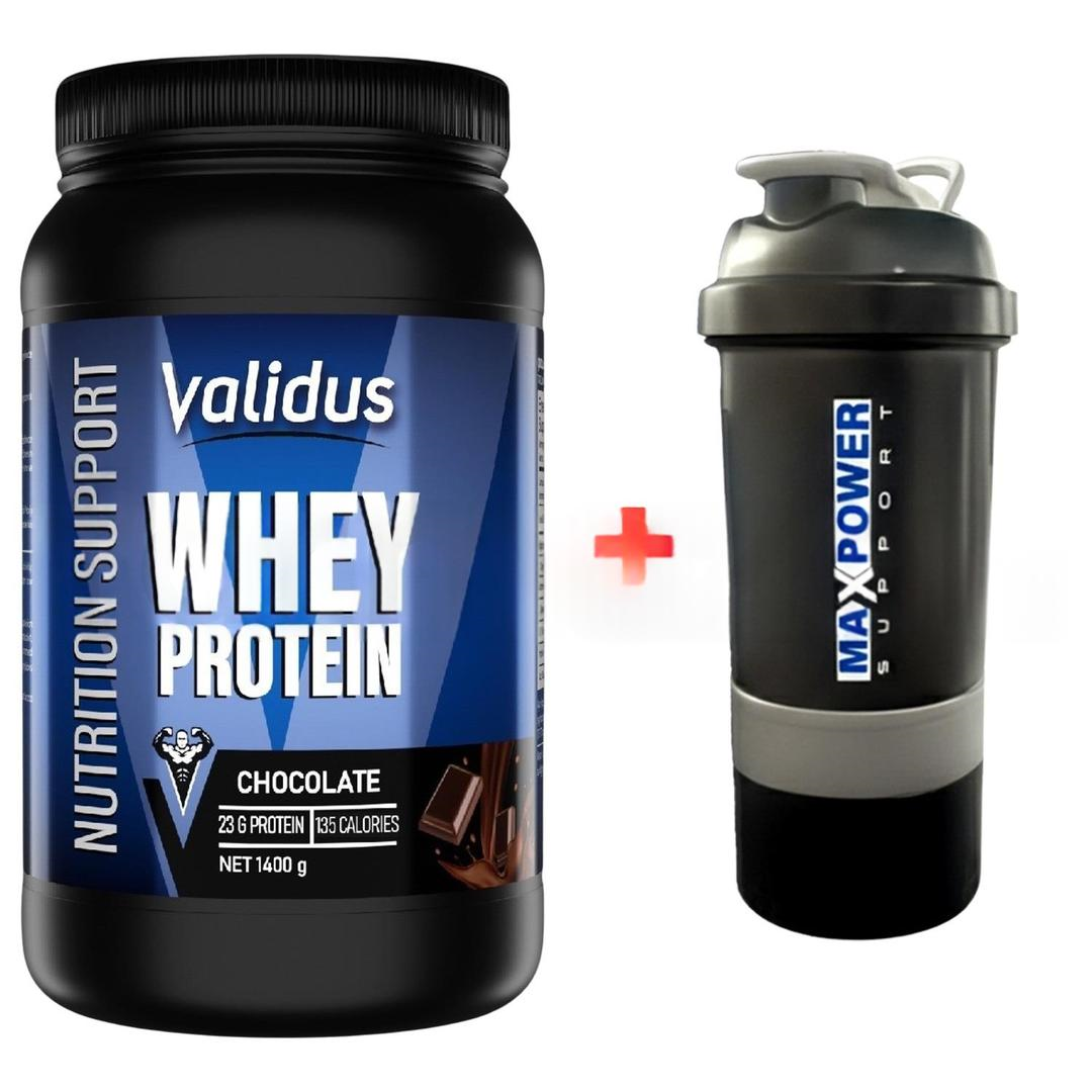 Validus Whey Protein Complex Chocolate 1400 gr + Shaker Hediye