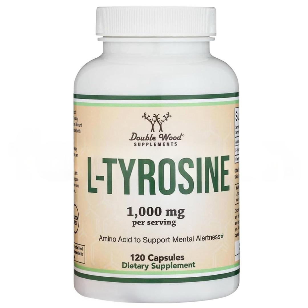 Double Wood L-Tyrosine 1000 mg 120 Kapsül - İthal