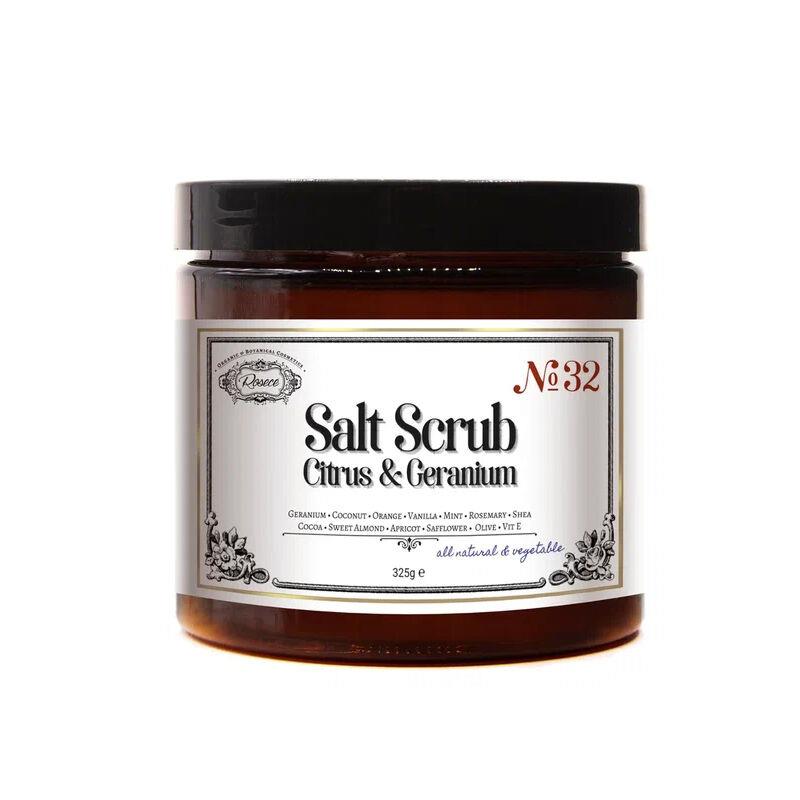 Rosece R32 Tuz Scrub Narenciye Itır - Doğal Spa Peeling Arındırıcı 325 gr
