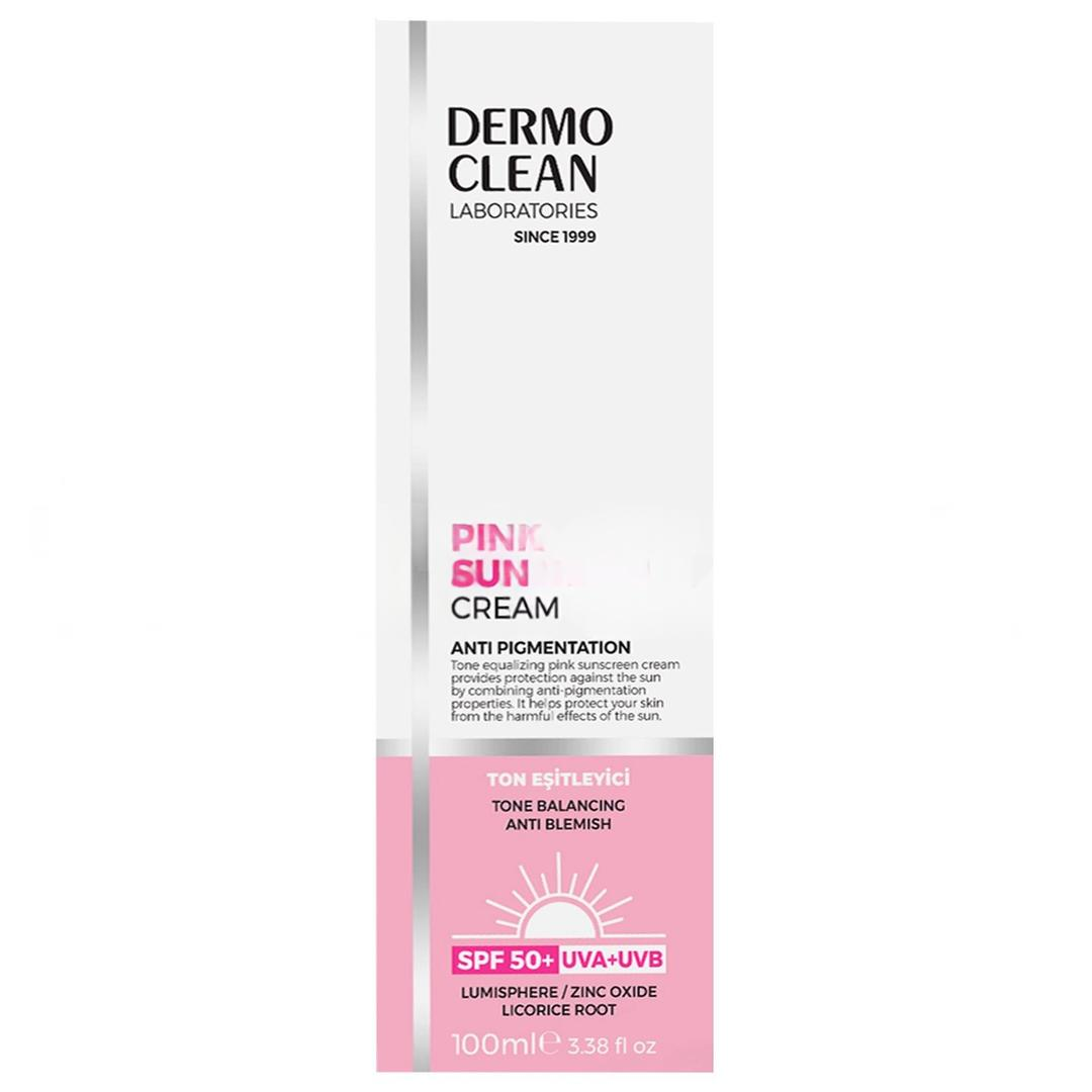 Dermo Clean Ton Eşitleyici Leke Karşıtı Pembe Güneş Kremi Spf 50+ 100 ml