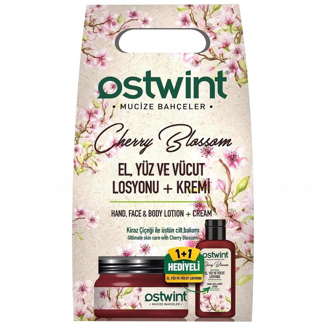 Ostwint İkili Set Kiraz Çiçeği - Krem 300 ml + Losyon 100 ml