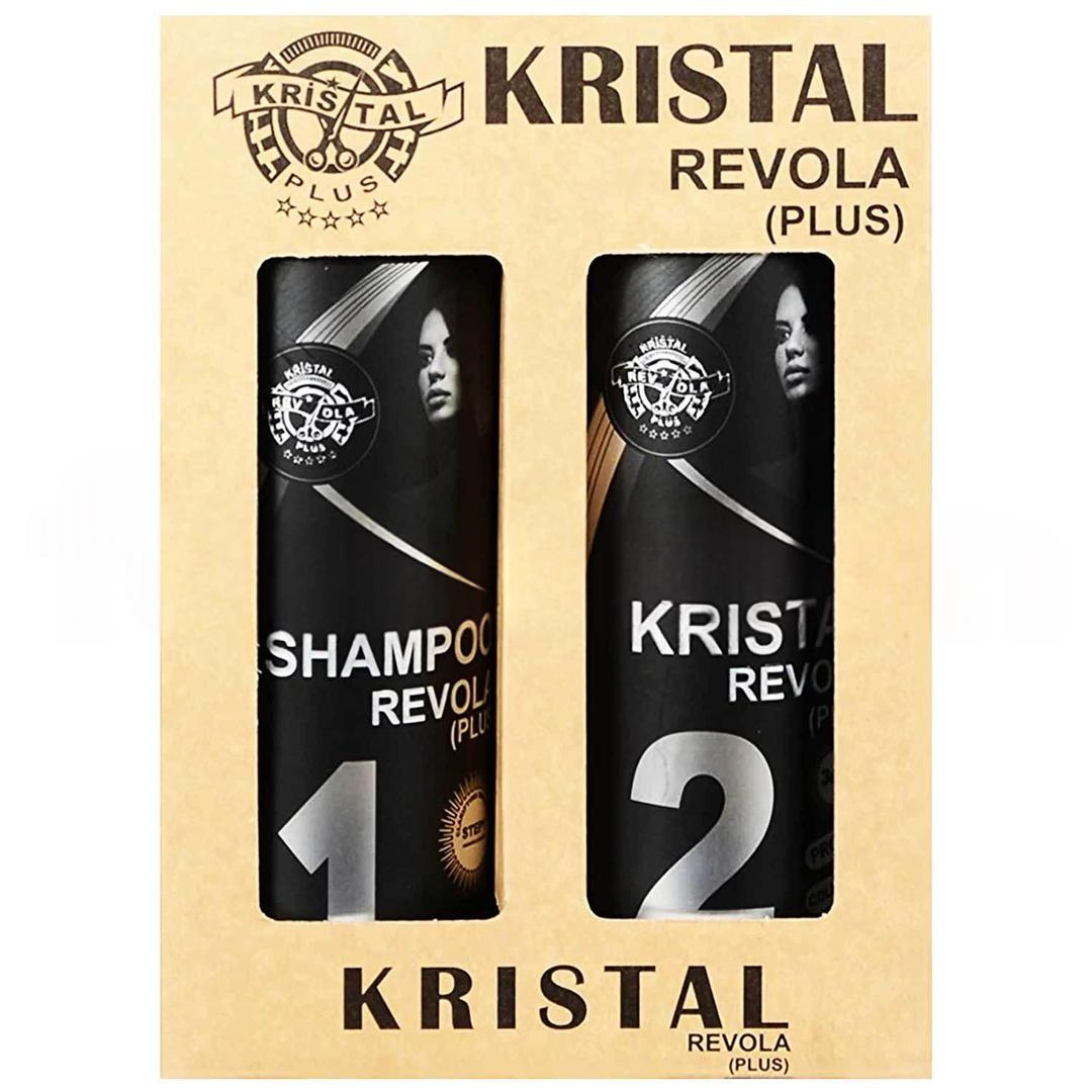 Kristal Revola Plus Kristal Brazilian Protein Botox 1000 ml + Şampuan 1000 ml - 2'li Set